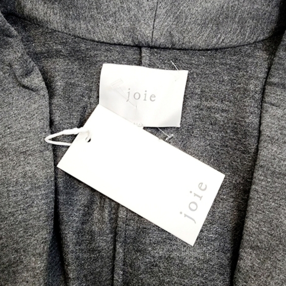 Joie Grey 3/4 Sleeve One Button Blazer Jacket - Picture 8 of 11